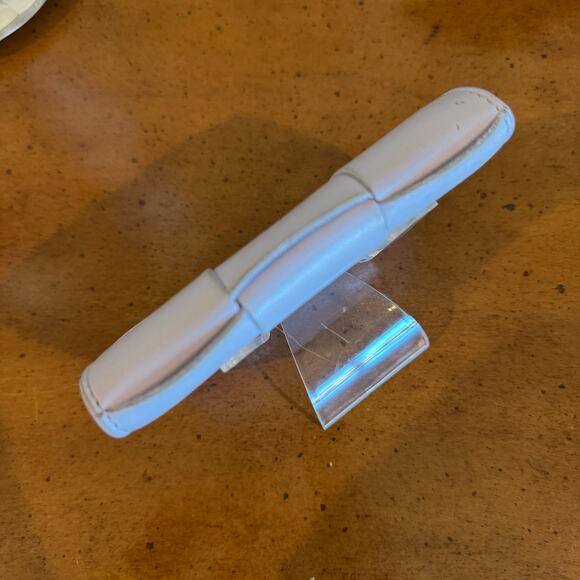 Bottega Veneta Maxi Intrecciato Card Holder Small Wallet Purple Lambskin - Picture 8 of 10